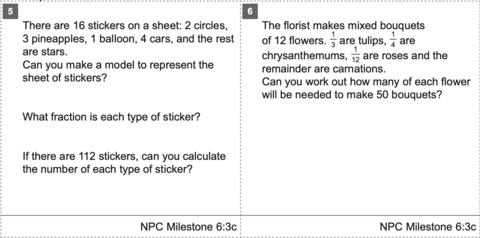 Assessment cards